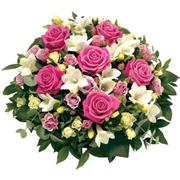 Pink and White Rose Posy